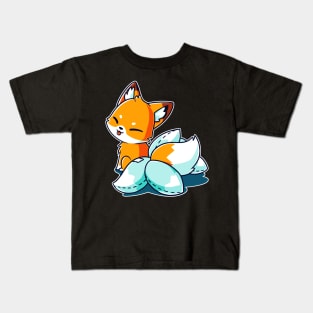 Cute Cool Funny Fox animal lover quote artwork Kids T-Shirt